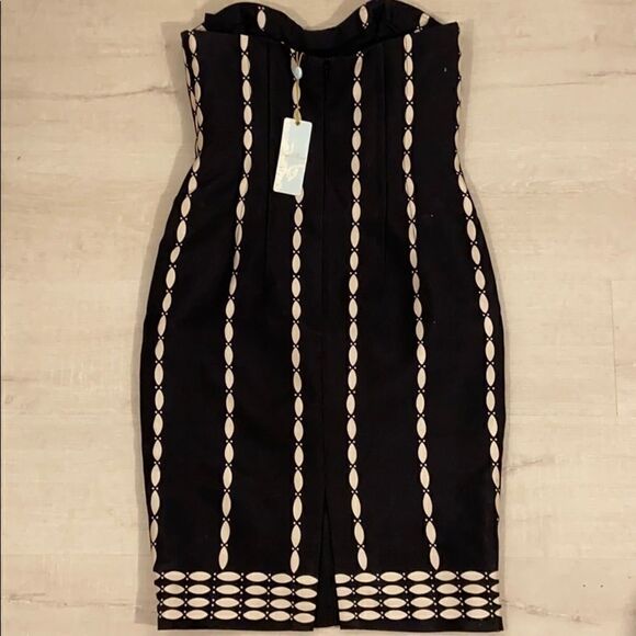 NWT Tracy Reese Strapless Bow Front Cocktail Dress - Picture 8 of 12